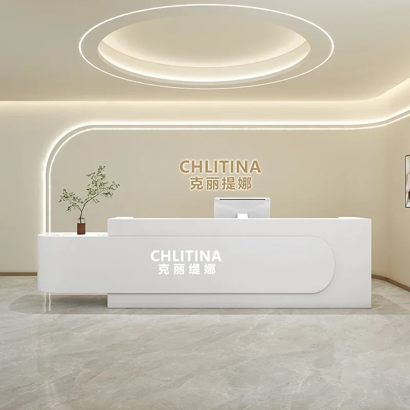 Beauty Salon Reception Desk Help Checkout Center Storage Convenience Store Table Customer Service Institute Counter Cashier Shop