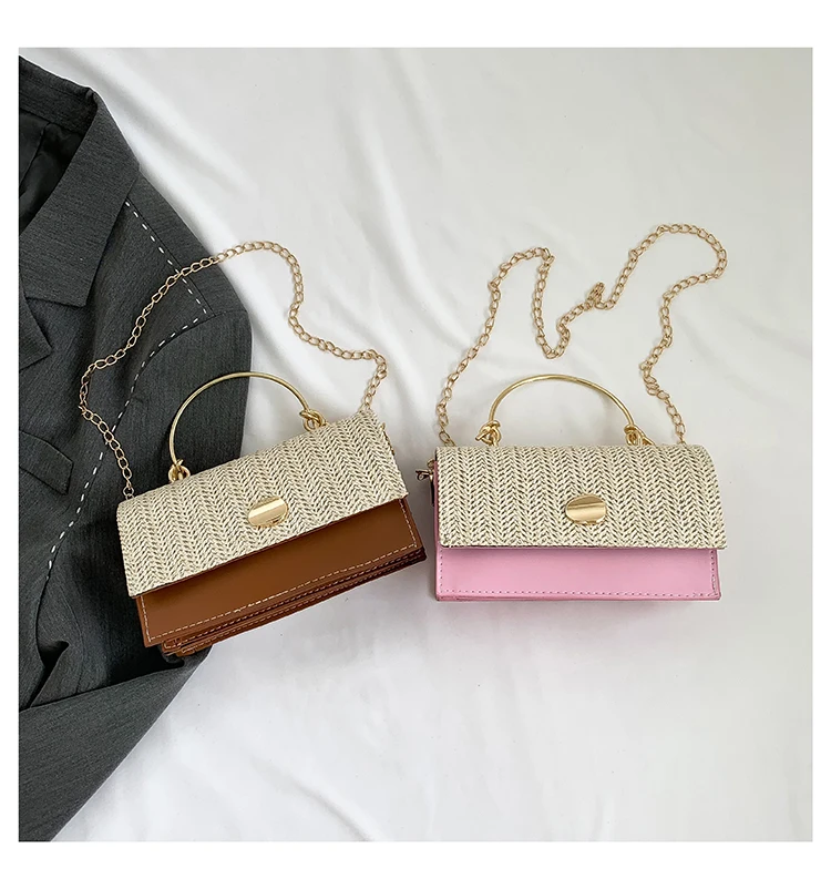 Fashion Pu Hasp Ladies Top-Handle Bags Braid Design 2024 New Brand Shoulder Bags for Women Free Shipping Bolsas Femininas