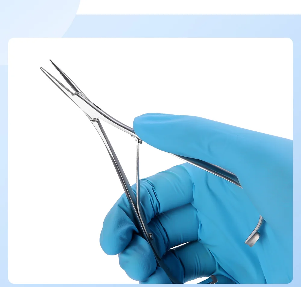 AZDENT Dental Kieferorthopädische Elastische Platzierung Ligatur Krawatte Halter 14 cm Extra Feinen Schnabel Edelstahl Ligation Ring Dental Werkzeuge – Detail 6