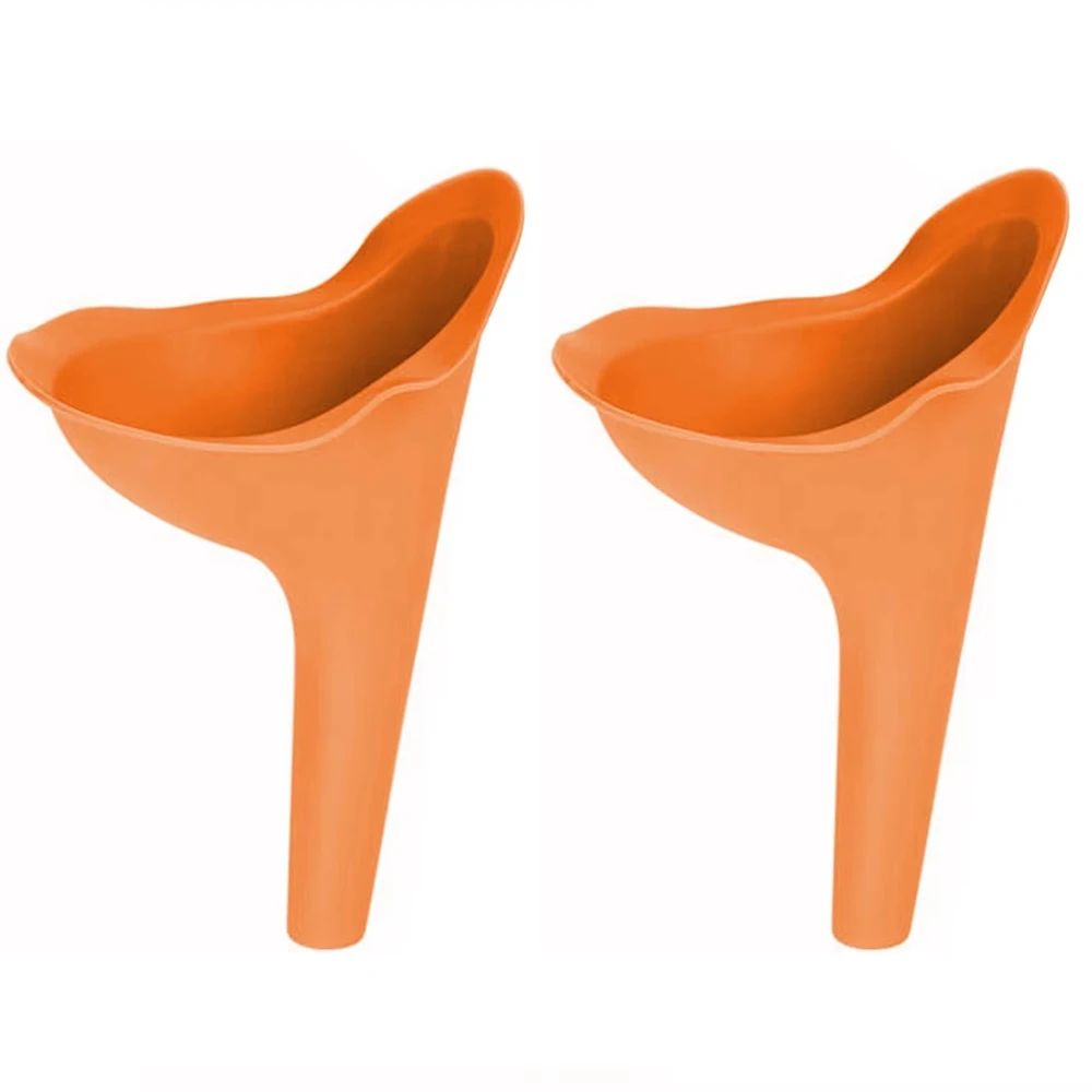 2x Orinatoio imbuto donna viaggi campeggio urine in piedi wc portatile femmine