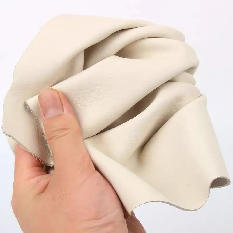 미세결정 소가죽 오프화이트 가죽 소재, 무지 직조 소파, 침대 옆 식탁 의자, 원형 스툴, 부드러운 커버, 전체