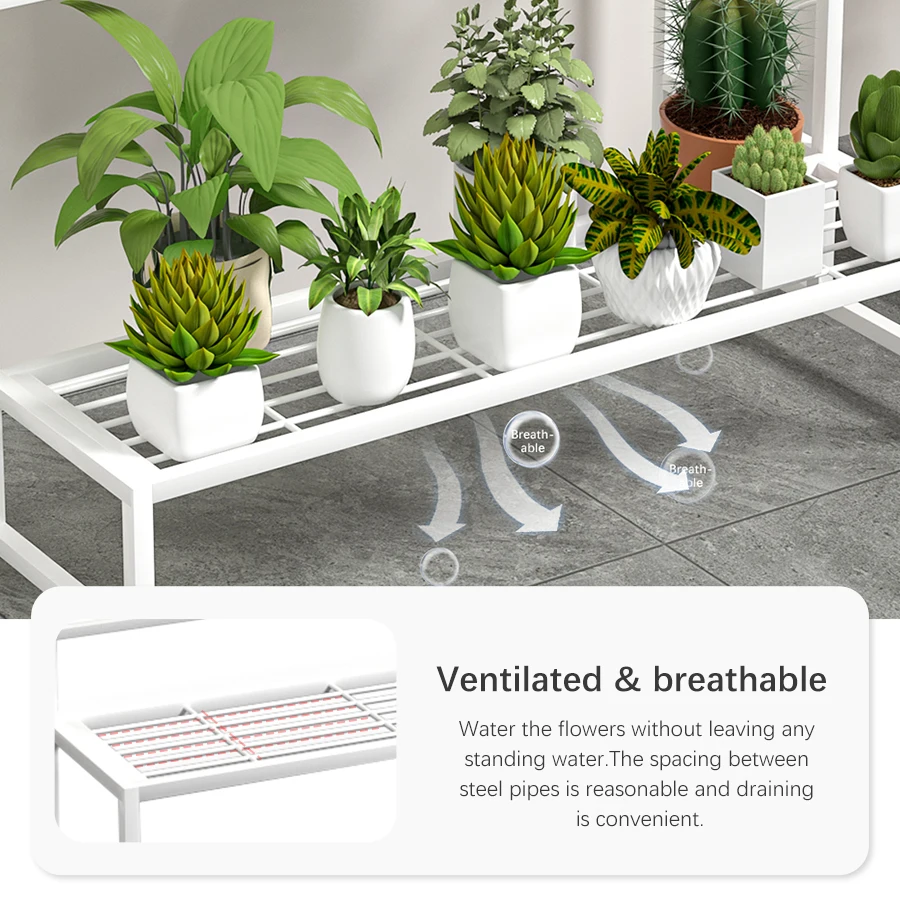 Plant Stand Iron Shelves Flower Floor Multi-layer Balcony Living Room Flower Pot Rack Estantes Para Plantas storage rack plant stand