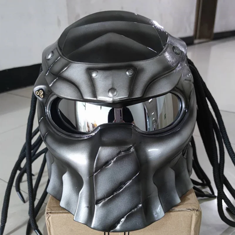 오토바이 프레데터 헬멧, 풀 페이스 DOT 인증, 고품질 Casco Depredador, 클리어 컬러 렌즈