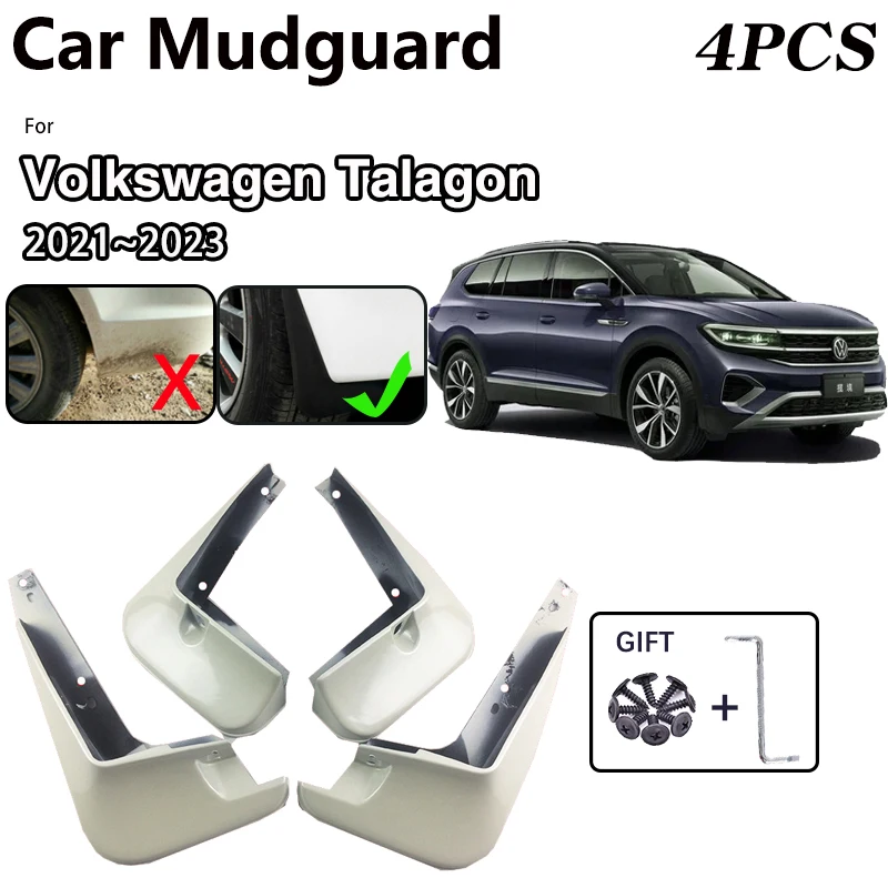 

Car MudFlaps For Volkswagen VW Talagon 2021~2023 Front Spray Baking Paint Fender Mudguards Protect Mud Guards Flaps Accessories