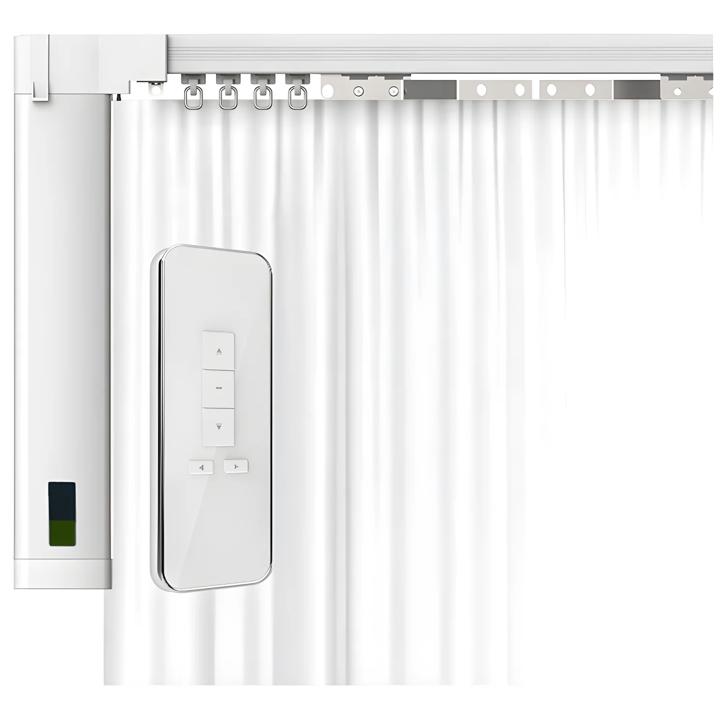 

Adjustable Length Curtain Track and Motor For Smart Automatic Curtain System, Support RF Control