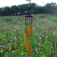 12 Tubes Wind Chimes Aluminum Tube + Pine Metal Pipe Wind Chimes Bells Decor Outdoor Yard Decoration Large Wind Chimes Bells - Image 2