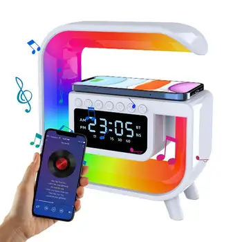 Smart Light Sound Machine USB Charging 6 Colors Music Speaker Timer Light Nursery Room Decor For Children's Room Bedroom Living 1