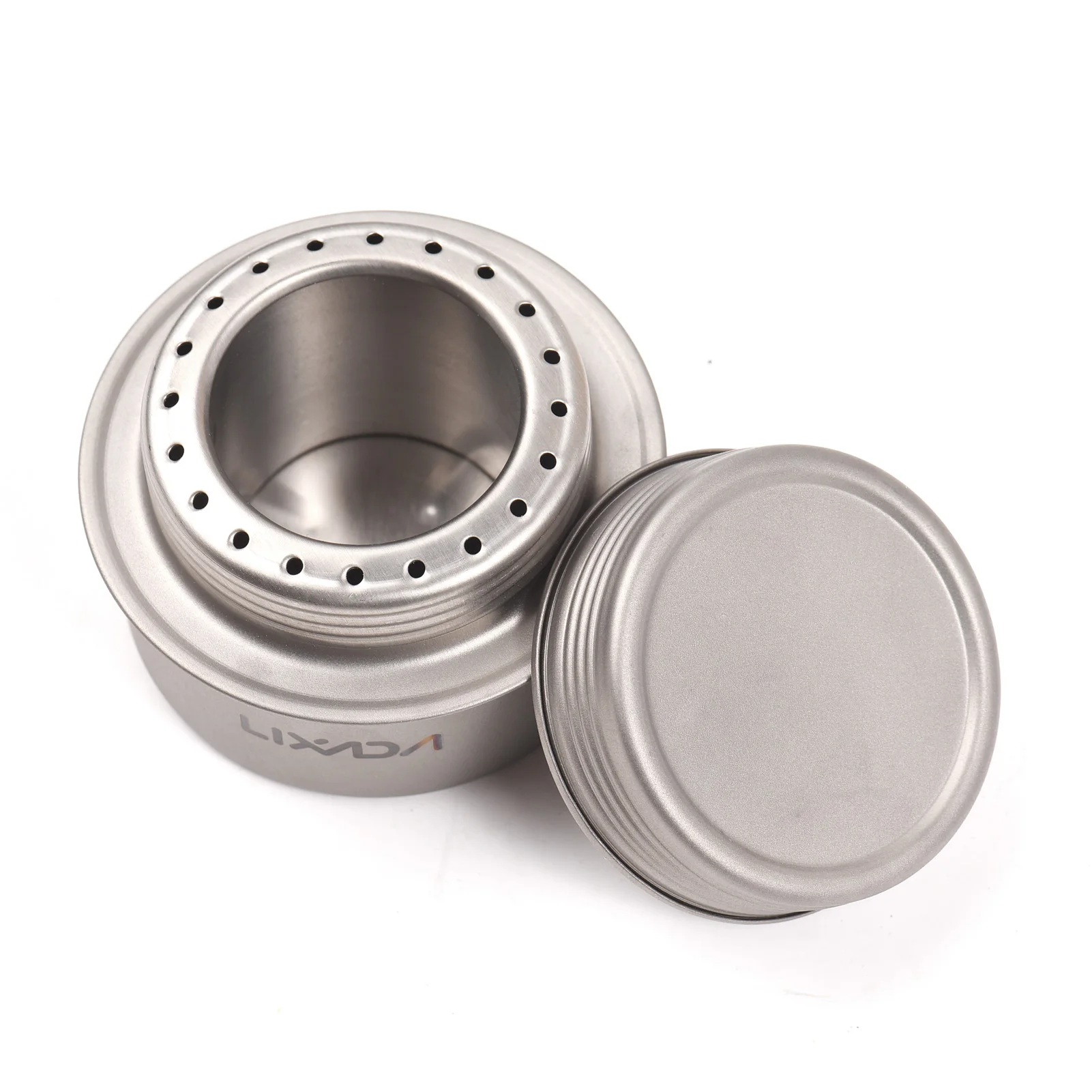 Mini Backpacking Stove Lightweight Titanium Alcohol Burner Efficient and Safe Camp Stove for Outdoor Activities Camping Hiking