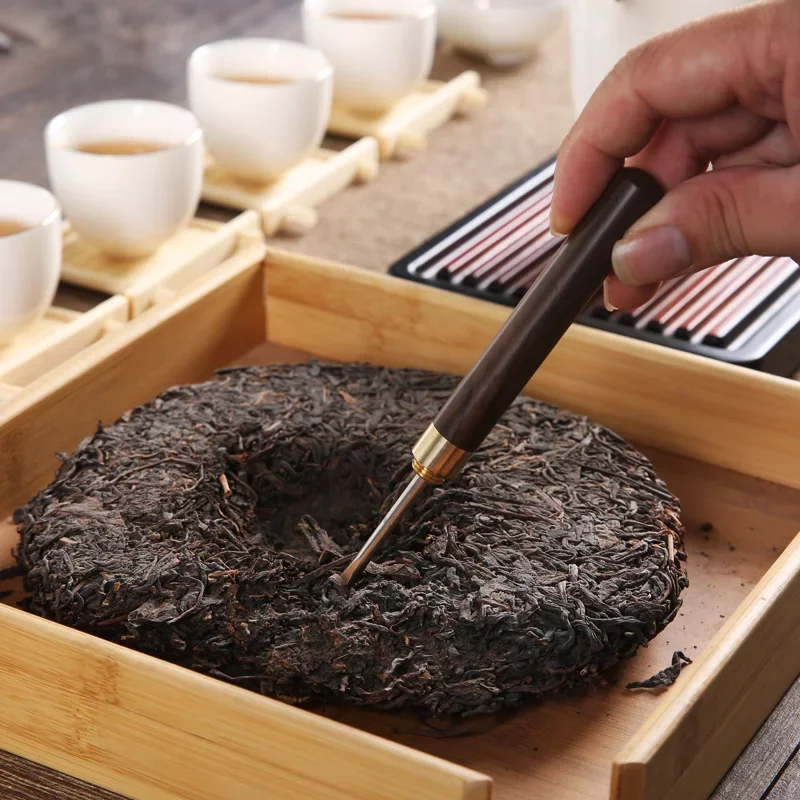 Tea Knife Solid Wood Tea Needle Special Tool Rosewood Ebony Kung Fu Ceremony Utensils Pu Erh Needle Set Accessories