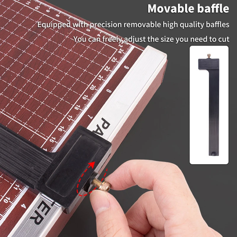 Pro A4 Paper Card Trimmer Precision Guillotine Scrapbook Photo Cutter Wooden Base For Office Stationery Paper Cutting Tool paper cutting tools