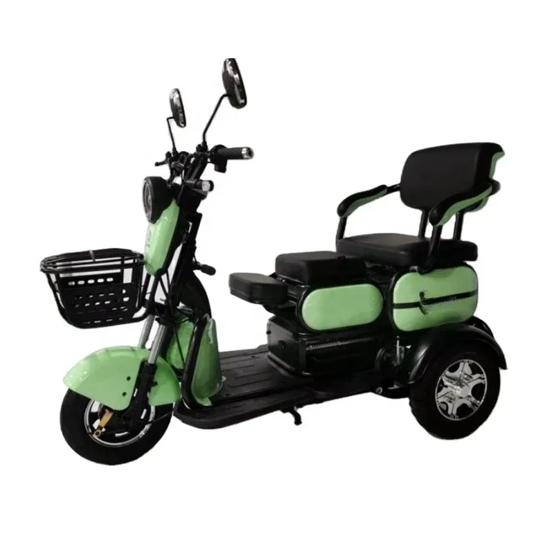Vendita Calda Adulto Trike 500W Motore 20Ah Batteria 2 Persone Triciclo Elettrico Per Anziani