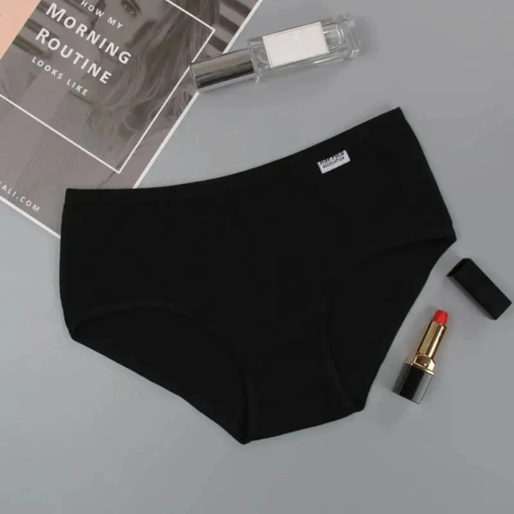 7 Pack Cotton Panties for Women Soft Breathable Solid Briefs Everyday Underwear Comfortable