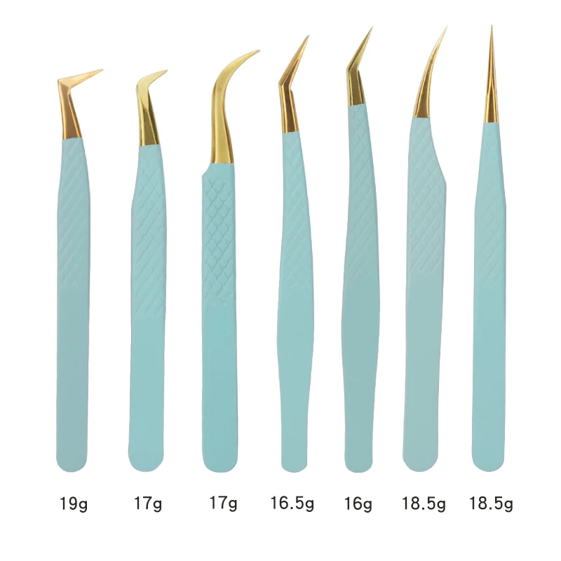1pcs Eyelash Extension Tweezers Volume Isolation Precise Lash Lift Tweezers Stainless Steel Eyebrow Clip Makeup Tool Accessories 6