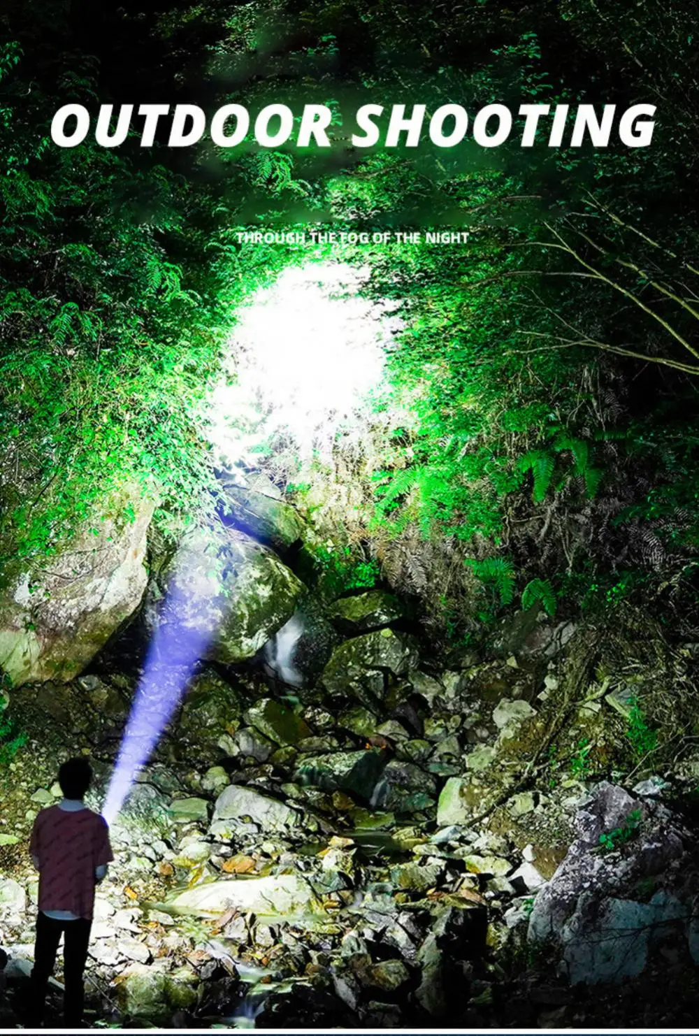 Description Picture 3 of itemPowerful XHP50 LED Flashlight Waterproof 18650 Torch With Side Light 7 Modes Camping Fishing Lantern USB Rechargeable Zoom Lamp