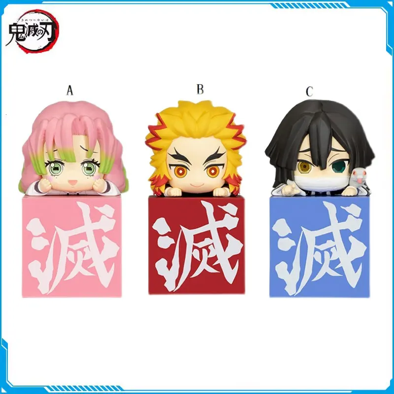

FuRyu Anime Demon Slayer Figure Iguro Obanai Kanroji Mitsuri Rengoku Kyoujurou Action Figures Mini Hikkake Figure Model Toys