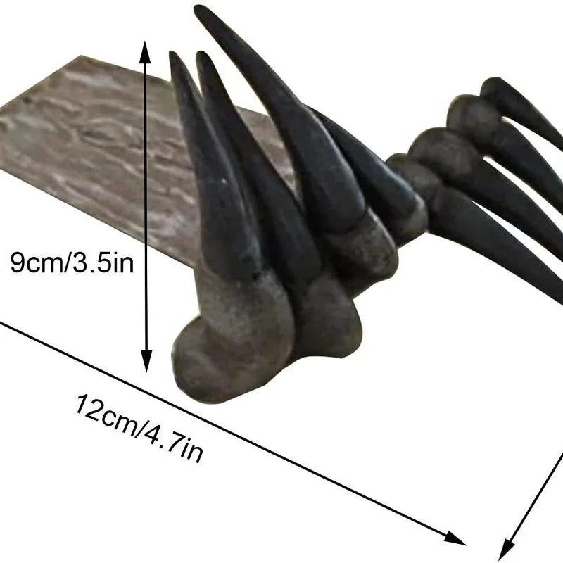 Adult Thriller Demon Hand Halloween Horror Demon Hand Bookmark Devil Paw Resin Crafts Desktop Decoration Bookmark Ornament