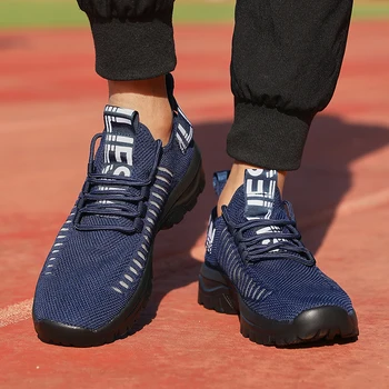 أحذية رياضية للزوجين، تصميم فاخر ومسامي ومتعدد الاستخدامات، منصة شبكية علوية للتدريب في الهواء الطلق، أحذية ترفيهية للمشي لمسافات طويلة 4