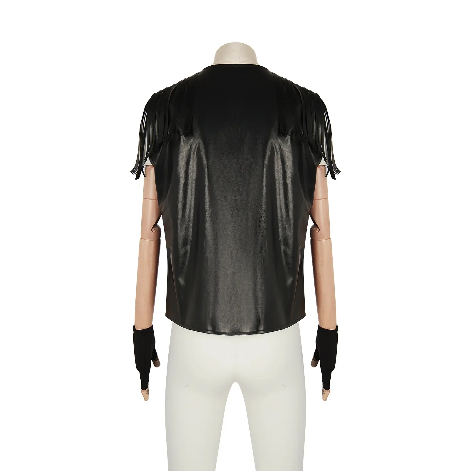 Movie Ryan Gosling Cosplay Vest Adult Men Black Leather Top Coat Suit Halloween Costume Outfit Uniform Party
