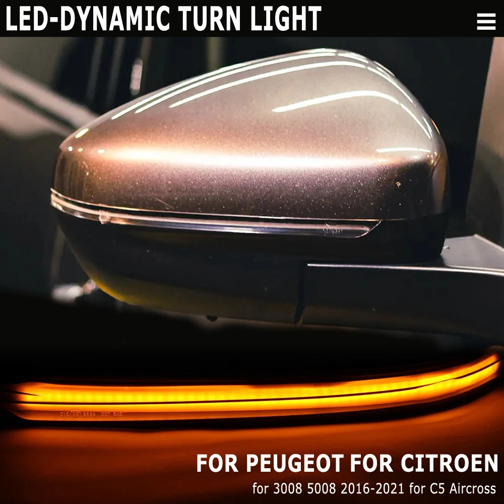 ̳ LED  õ ̵  ̷ ǥñ, Ǫ 3008 5008 II 2017 - 2021 Ʈο C5 ũν, 2 