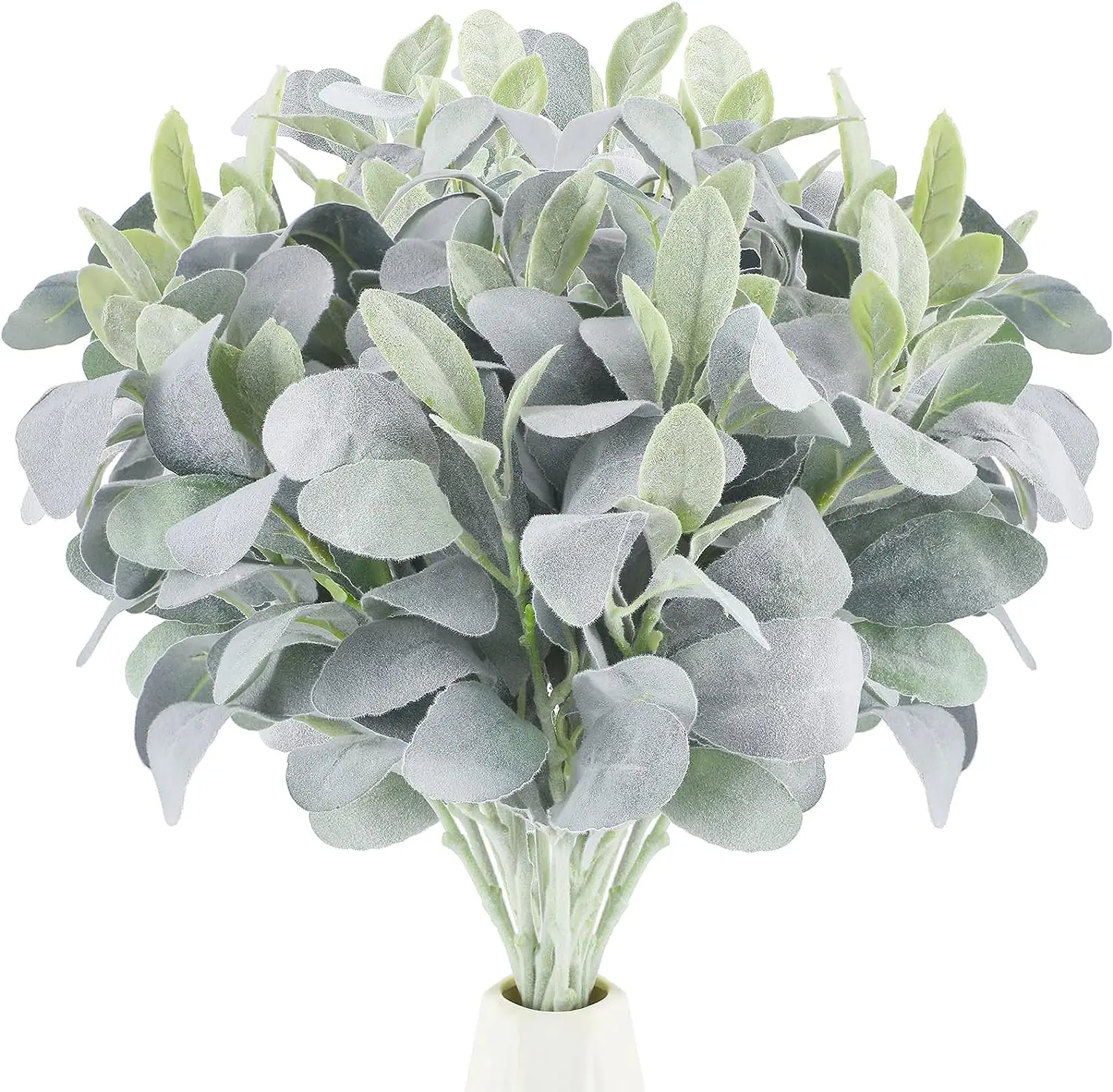 ArtificialLambsEarGreeneryStemFlockedBulkHomeWeddingDIYFlowerArrangementDecoration