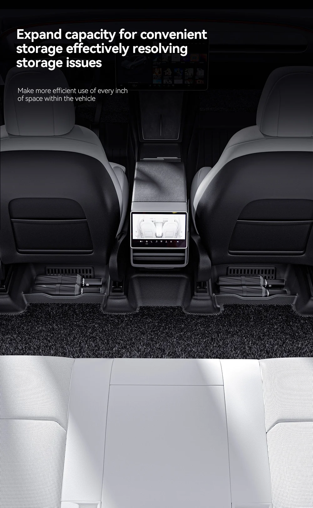 YZ Juniper 360 Full Cover TPE Floor Mats For Tesla Model Y 2025 2026 image 18