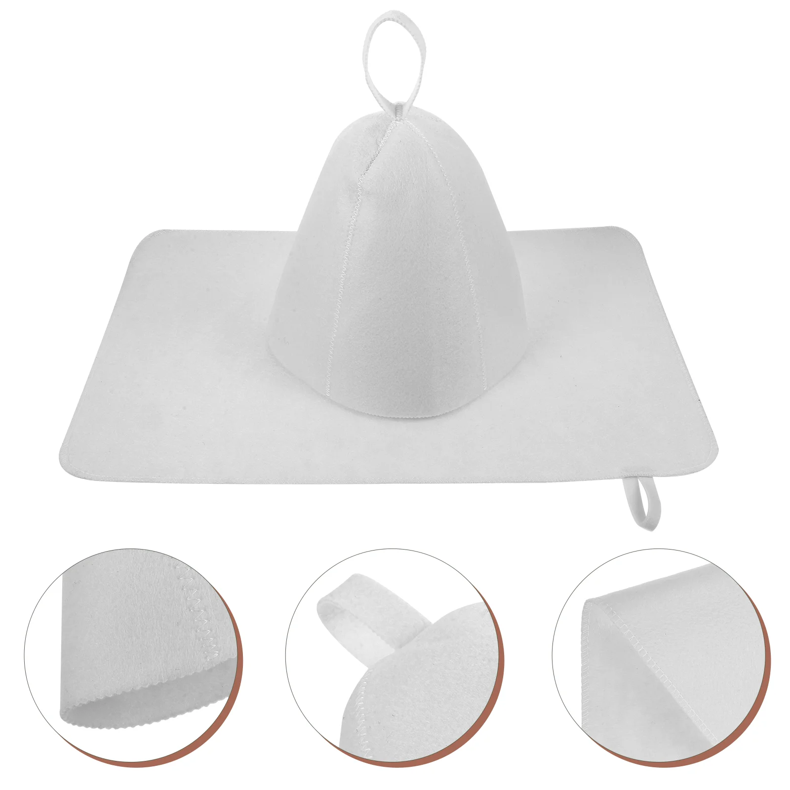 

Comfort Sauna Hat Portable Sauna Pad Felt Sauna Hat Thickened Sauna Hat Sauna Hat Sauna Supply for Sauna Indoor Home Daily