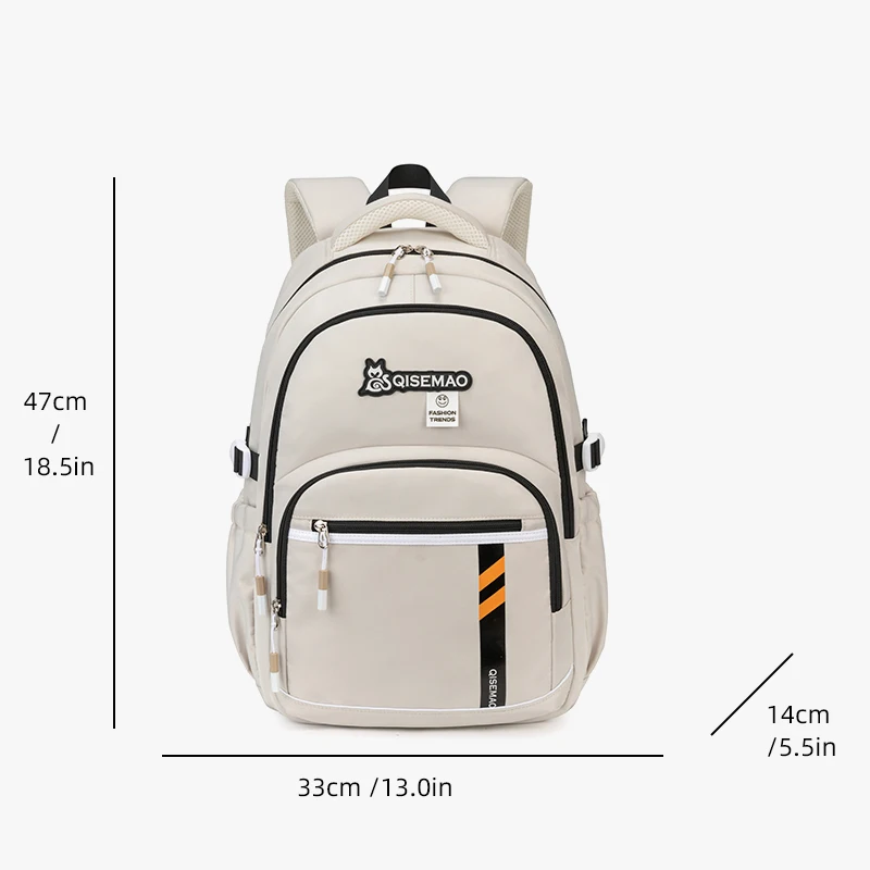 Brand Junior High School Girls' Schoolbags, High-Looking Niche Korean-Style Backpacks, Larcapacity High School Girls' Schoolbags