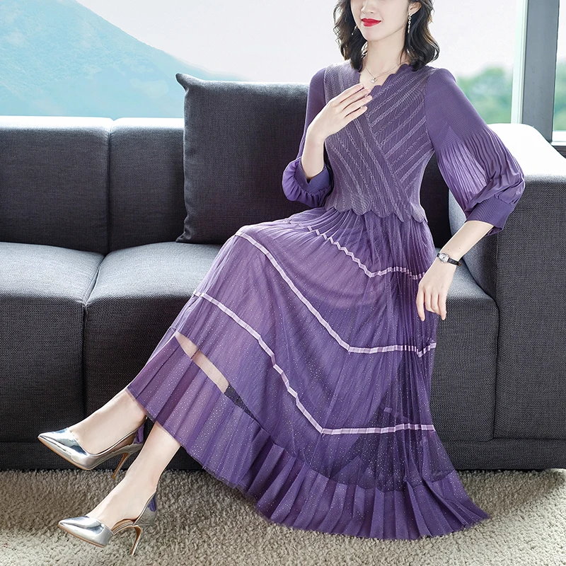

High Street Red Lace Bodycon Sexy Midi Suit Dress 2023 Spring Autumn Elastic Vintage Pleated Dress Elegant Women Party Vestidos