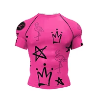 Nouvelle tendance : T-shirt de sport à manches courtes pour homme, imprimé numérique 3D, séchage rapide, respirant, col rond, idéal pour la course à pied 2