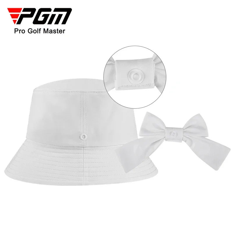 PGM Women Golf Hat Adjustable Windproof Rope Cap Waist Sweat-absorbing Band Fisherman Hats MZ051