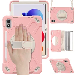 Rotating Armor Tablet Case with Kids Wristband Stand for No Strap (YH Pink)