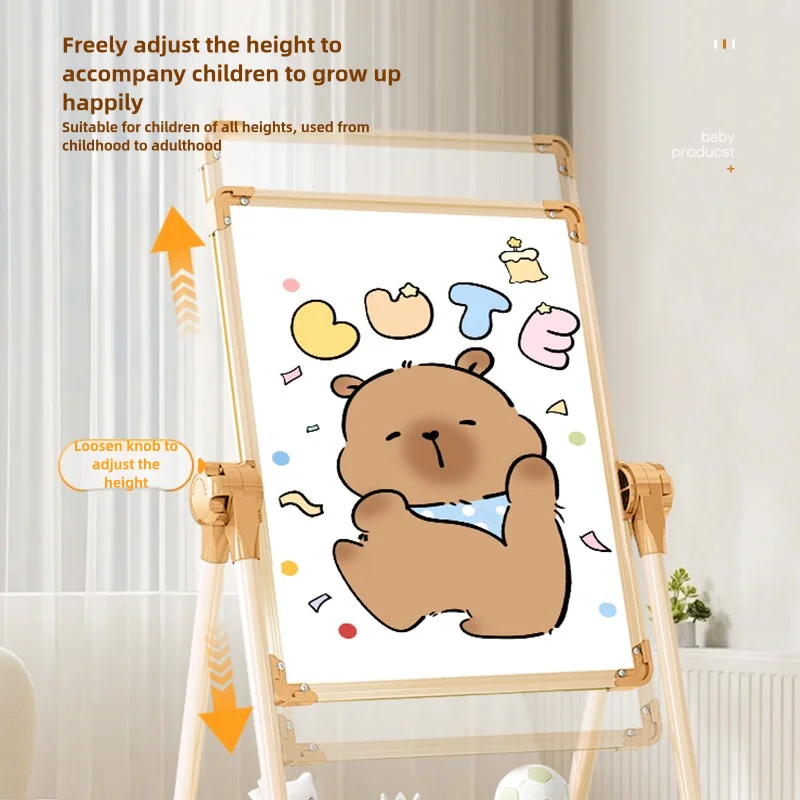 어린이용 그림판, 용 자석 양면 교육용, 가정용 소형 칠판 스탠드, 컬러 낙서, 지울 수 있는 필기용