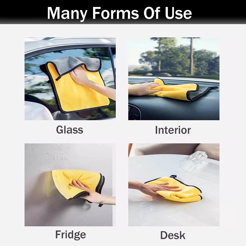 Microfiber Towel Car Cleaning Cloth Super Absorbent Wash Towel Car Detailing Cleaning Drying Care Accessories