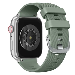 Premium Silicone Wristband Bracelet - 42 44 45 49 - 46mm (Olive Green )