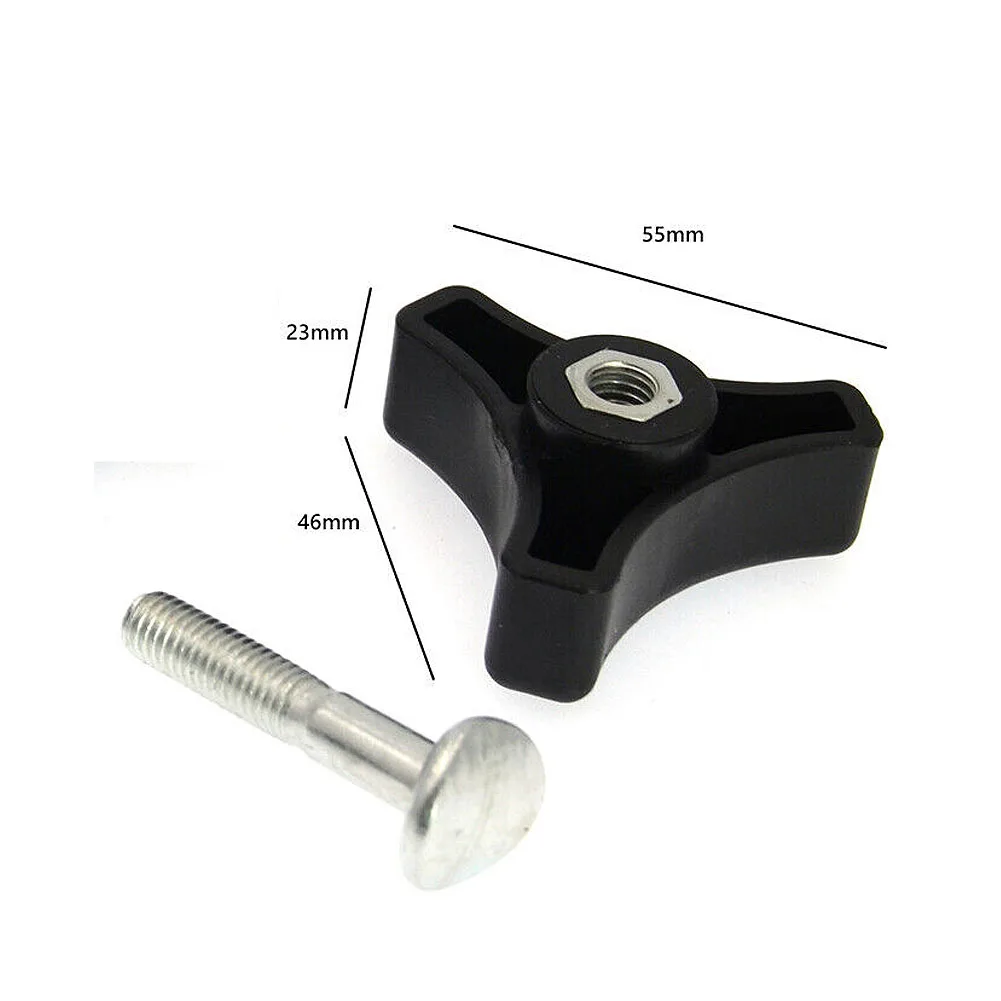 Plastic Triangle Nut Screw Handle Knob Nut Screw Bolt For Lawn Mower Machine Replacement Parts