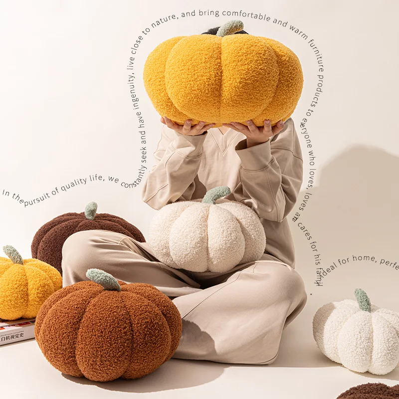 Pumpkin Pillow Promotion Ins Creative Special-shaped Sofa Cushion Halloween Decoration Cute Children Plush Toys