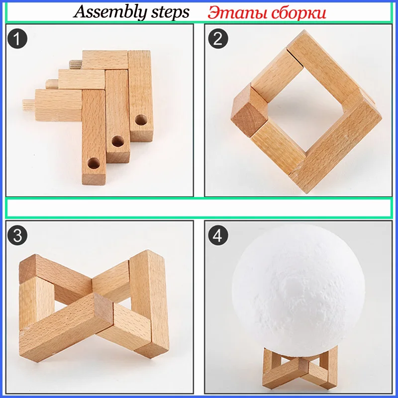 3D LED Mondlampe Nachtlicht Märchenhafte Tischlampe Schlafzimmer Nachttischlampe Niedliche Kinder-Nachtbeleuchtung für Zimmer Geburtstagsparty Dekoration Feiertagsgeschenke – Detail 11