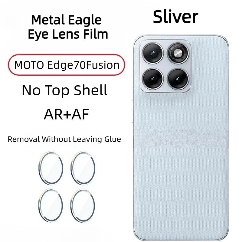 Luxury Diamond Glitter HD Glass Lens Protector with Metal Ring