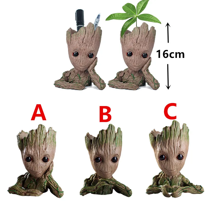 PVC Cute Cartoon Tree Man Aquarium Ornament Fish Tank Cave Stone Decoration Plant Flower Pot Bonsai Garden Home Decor Artificial Plants Fish Tank Ornaments Fish Tank Decorations Aquarium Ornaments 3 style