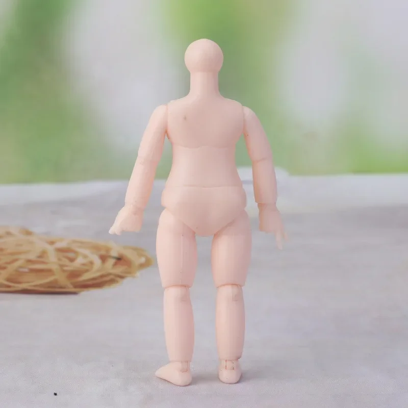 1/12 BJD Doll 13 Movable Joint Doll 13 Cm Naked Baby No Shoes Girl Normal Skin Color DIY Dress Up Doll Toy Gift - 3