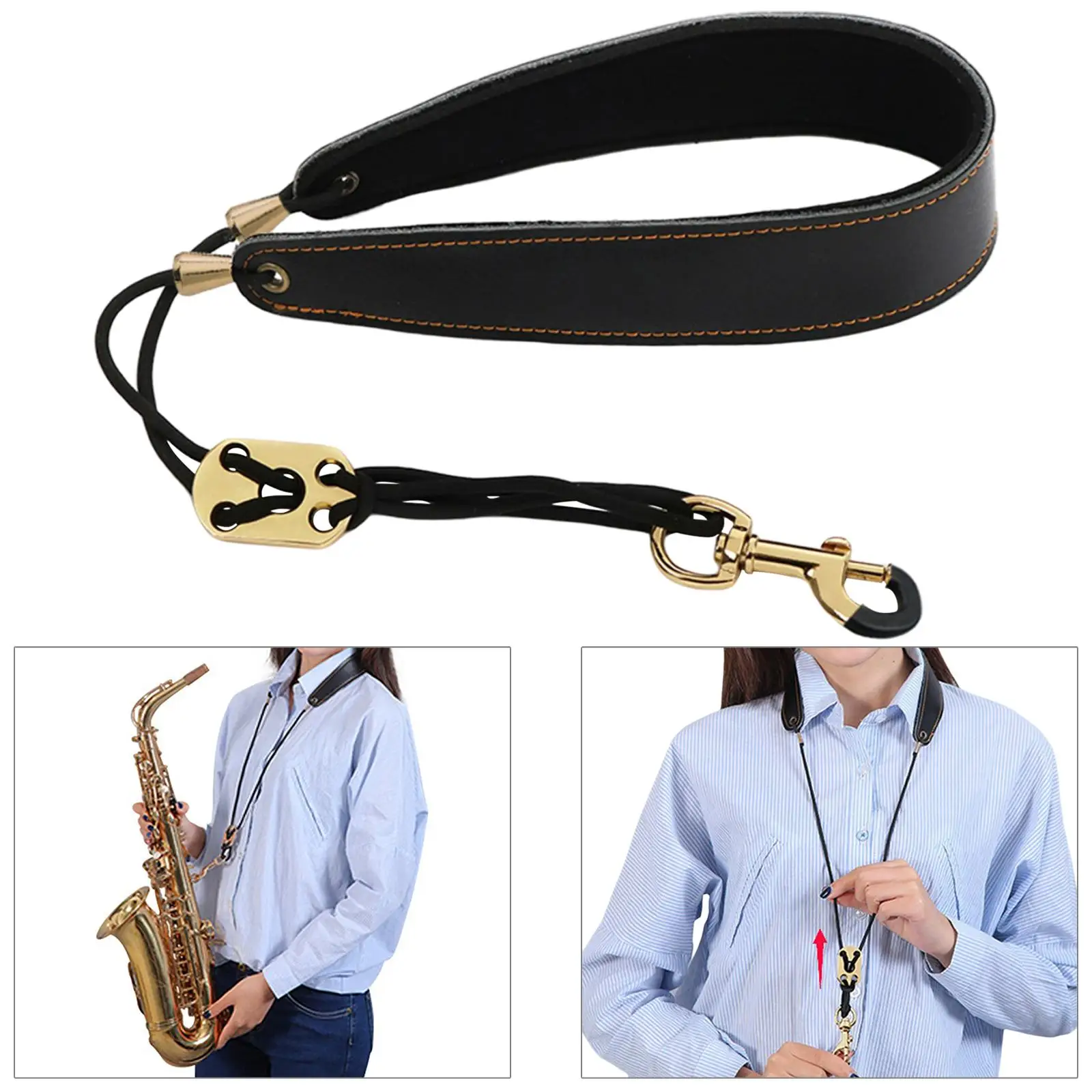 Sax Neck Strap Music Instrument Metal Hook for Saxophone Alto Saxophone
