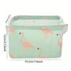 1pc Cotton Linen Fabric Waterproof Desktop Sundries Basket Storage Box Cosmetic Toy Organizer Underwear Socks Clothes Storagebag 5