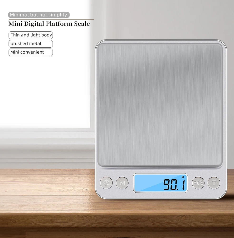 Description Picture 2 of item3Kg/500G 0.01g Digital Kitchen Scale Precision Scales Jewelry Weighing For Food Diet Postal Balance Measuring LCD Electronic