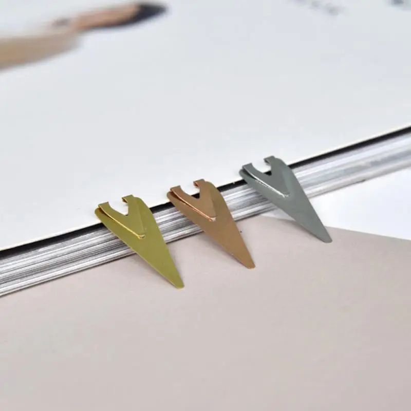 로즈 골드 문구 위치 표시 황동 페이지 거치대 골드, 미니 실용적인 절묘한 모양, 무손실 책, 정확한 포지셔닝