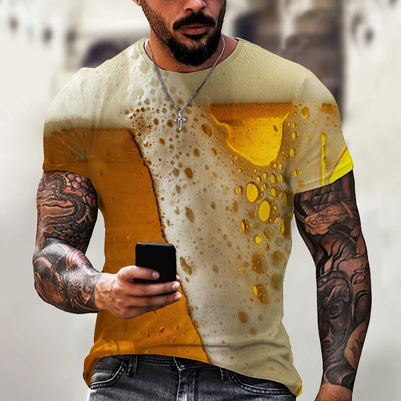Summer Funny Beer 3D Print T Shirt