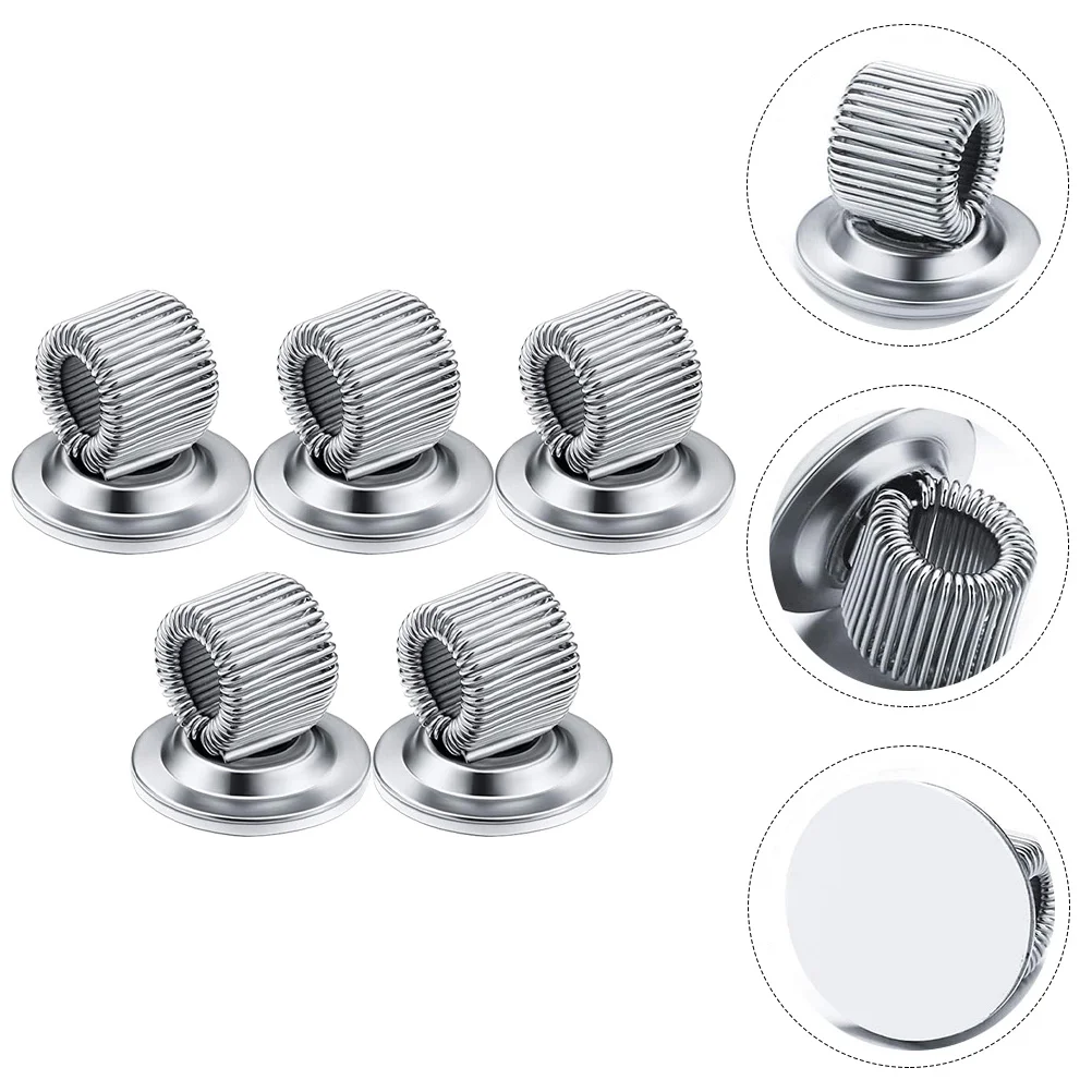 

5 Pcs Single Hole Metal Pen Nurse Fountain Holder for Notebook Iron Professional Springs