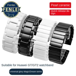 Ceramic Watch strap For Huawei Watch3Pro GT2e/GT2 GT3/2 46MM Honor Magic 2 Smart Band Bracelet Universal Wrist band 18 20mm 22MM
