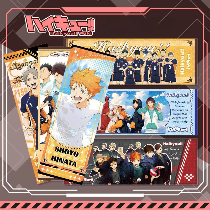 

Anime Haikyuu!! Shoyo Hinata Laser Ticket Kageyama Tobio ACGN Goods Birthday Gifts Collection Men Woman