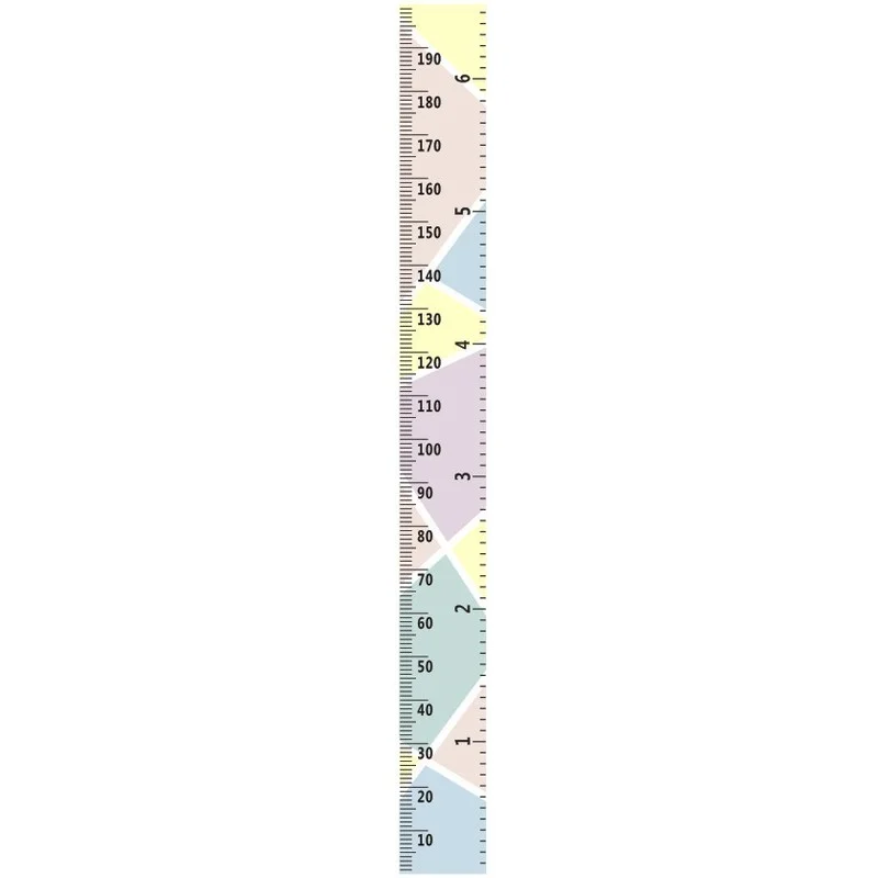 Nordic Cartoon Children Decor Growth Charts Height Hanging Wood Measurement Ruler For Record Decoration