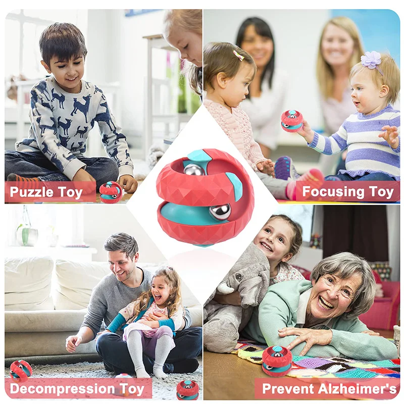 Adults Decompression Toy Children Autism Orbit Ball Cube Anti Stress Sensory Toys Fidget Toys For Kids Fidget Spinner For Boys